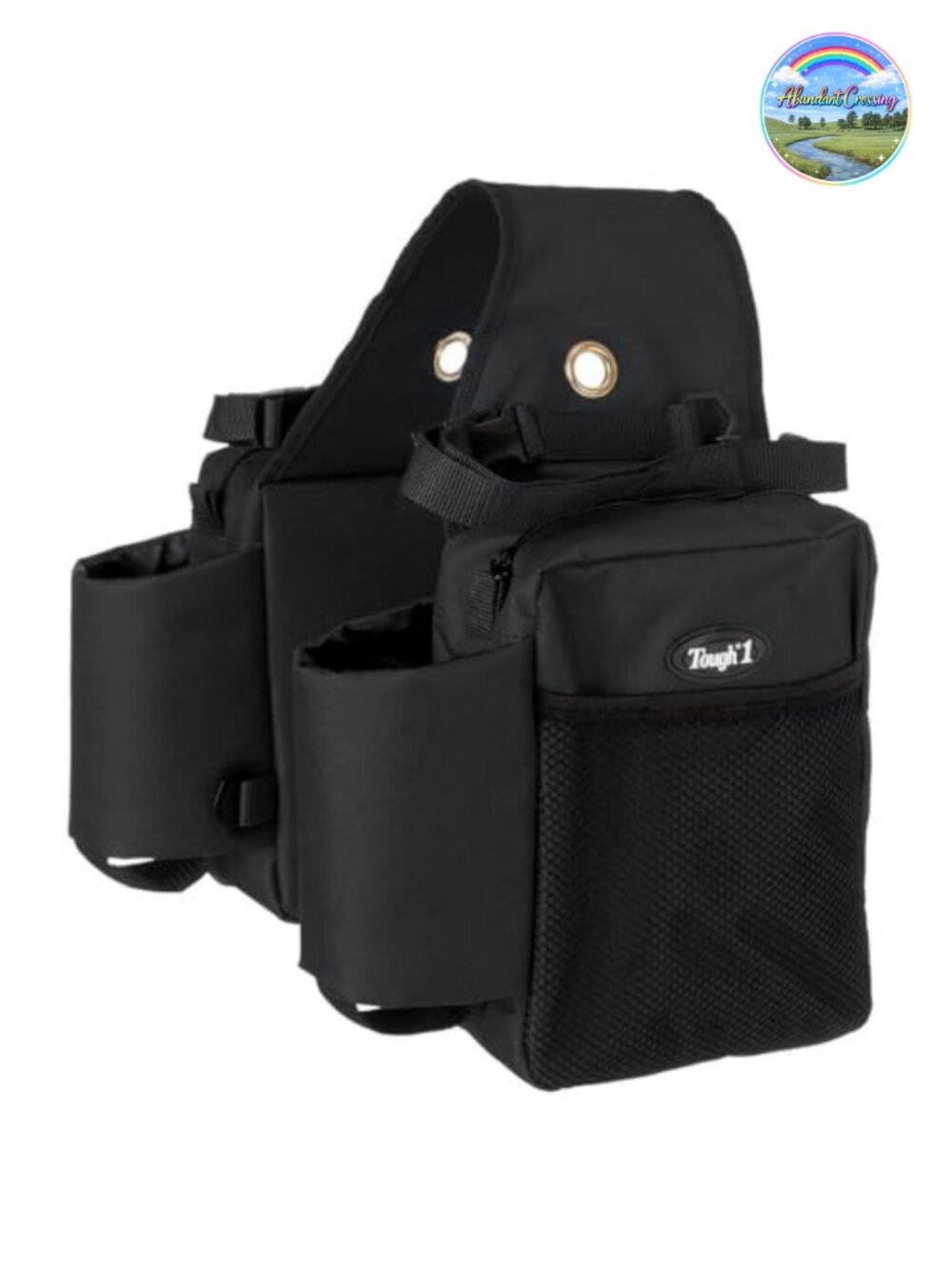 Tough 1 Nylon Water Bottle Gear Carrier Saddle Bag Equestrian Tack